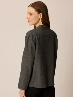 Bluse aus Bio-Baumwolle(anthrazit melange, 34)