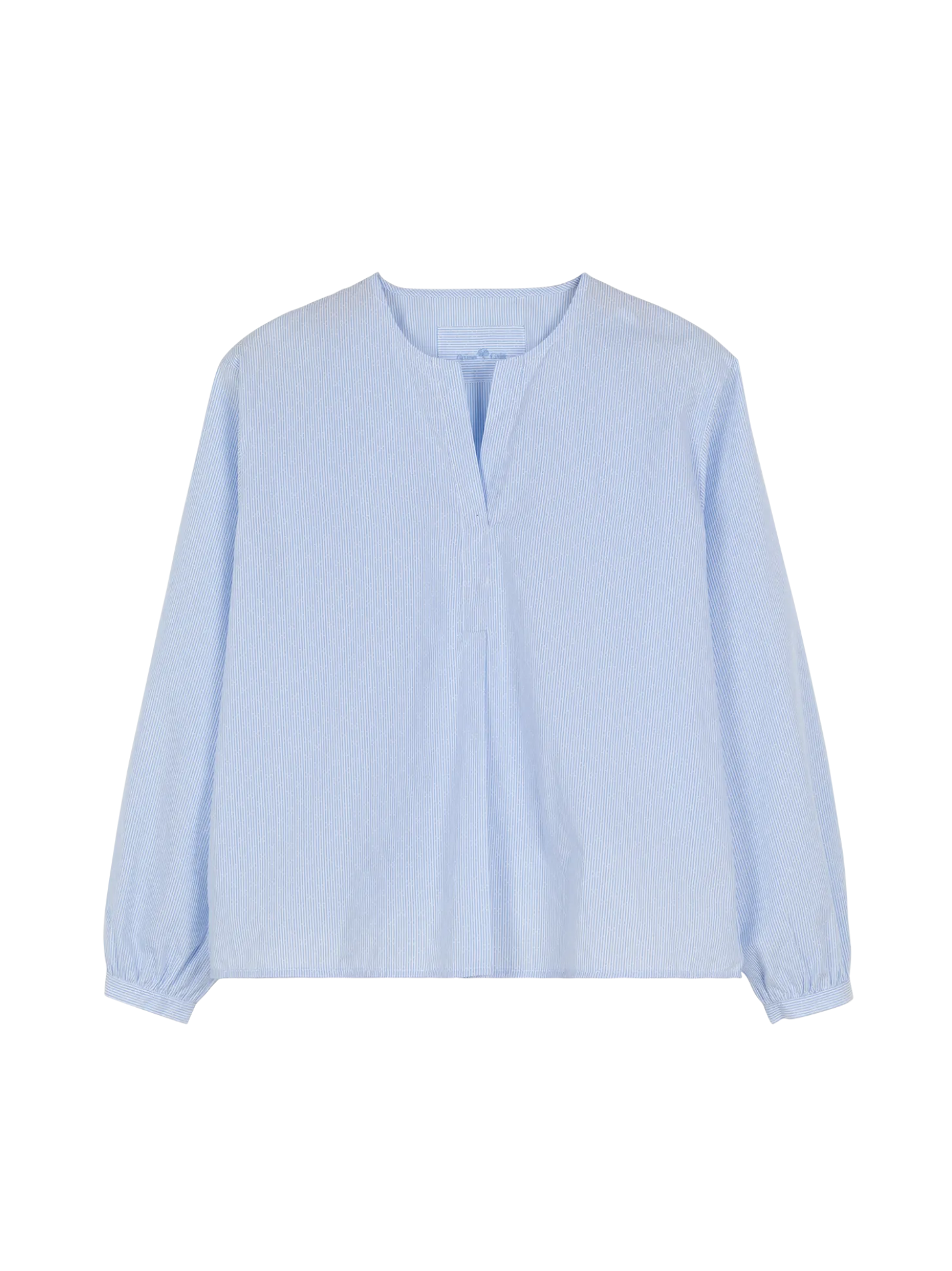 Bluse aus Bio Baumwolle(blau/weiss streif, 38)
