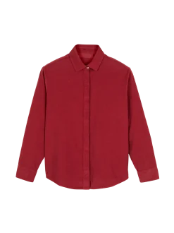 Bluse aus Bio-Baumwolle(cranberry, 40)