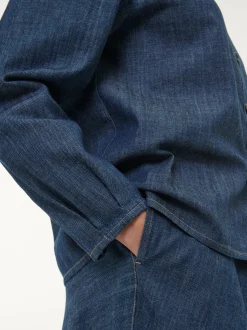 Bluse aus Bio-Baumwolle(dark denim, 40)