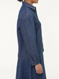 Bluse aus Bio-Baumwolle(dark denim, 40)