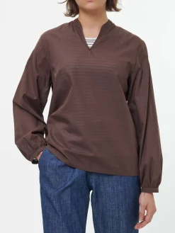 Bluse aus Bio-Baumwolle(kakao, 34)