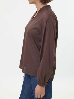 Bluse aus Bio-Baumwolle(kakao, 34)