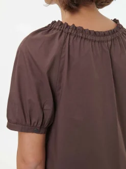 Bluse aus Bio-Baumwolle(kakao, XS)