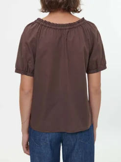 Bluse aus Bio-Baumwolle(kakao, XS)