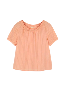 Bluse aus Bio-Baumwolle(peach, XS)