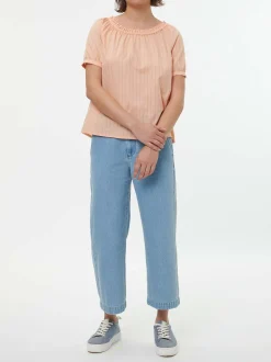 Bluse aus Bio-Baumwolle(peach, XS)