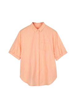 Bluse aus Bio-Baumwolle(peach, XS)