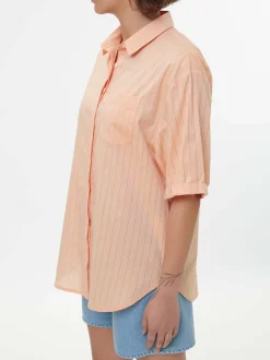 Bluse aus Bio-Baumwolle(peach, XS)