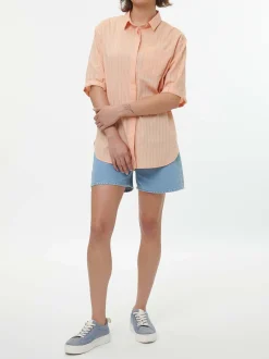 Bluse aus Bio-Baumwolle(peach, XS)