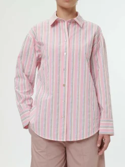 Bluse aus Bio-Baumwolle(rose/multistreif , 40)