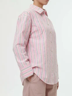 Bluse aus Bio-Baumwolle(rose/multistreif , 40)