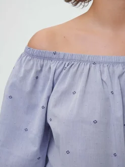 Bluse aus Bio-Baumwolle(vintage-tupfen, 40)