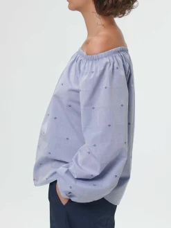 Bluse aus Bio-Baumwolle(vintage-tupfen, 40)