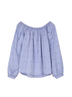 Bluse aus Bio-Baumwolle(vintage-tupfen, 40)
