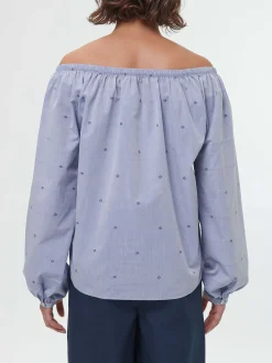 Bluse aus Bio-Baumwolle(vintage-tupfen, 40)