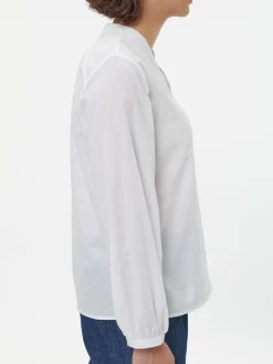 Bluse aus Bio-Baumwolle(weiß, 38)