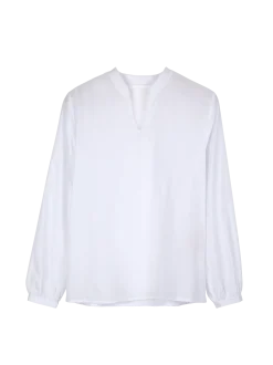 Bluse aus Bio-Baumwolle(weiß, 38)