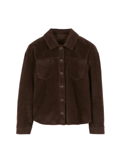 Blusenjacke Cord aus Bio-Baumwolle(kakao, 36)