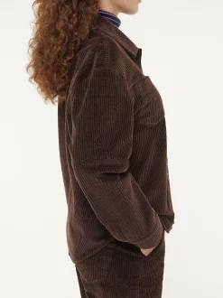 Blusenjacke Cord aus Bio-Baumwolle(kakao, 36)