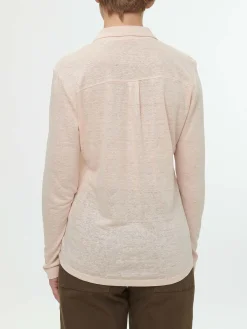 Blusenshirt aus Bio Leinen(pfirsich pastell, 46)