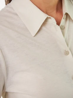 Blusenshirt Langarm aus Bio Baumwolle(perlmutt, 38)