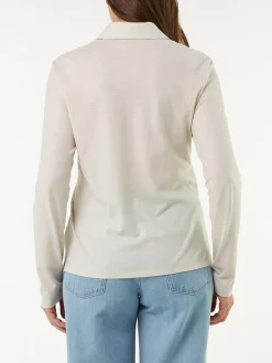 Blusenshirt Langarm aus Bio Baumwolle(perlmutt, 38)