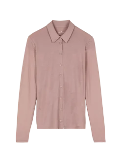 Blusenshirt Langarm aus Bio Baumwolle(rosenholz, 36)