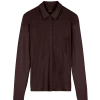 Blusenshirt Langarm aus Bio Baumwolle(aubergine, 34)