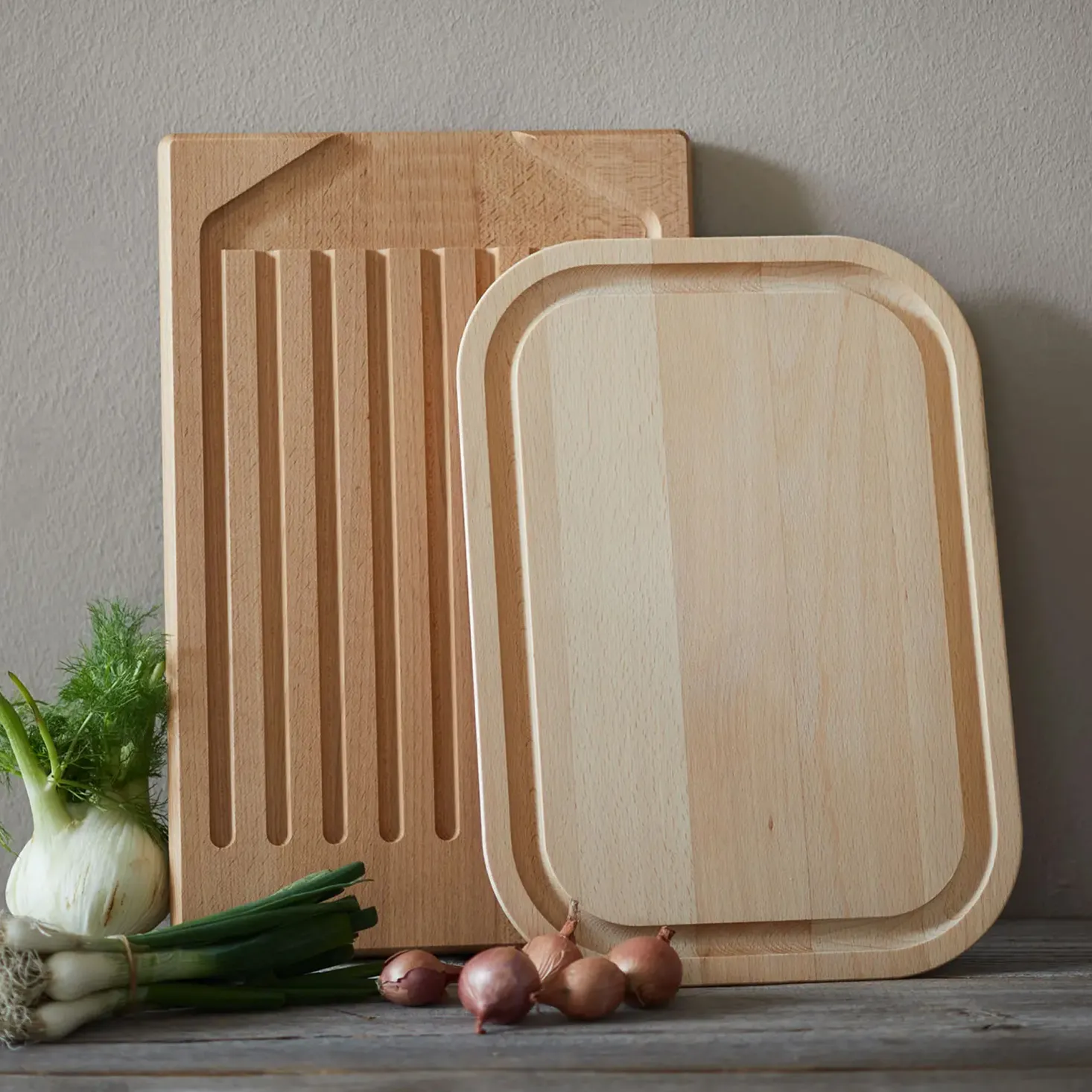 Brotschneidebrett aus Buchenholz geölt39 x 26 x 2,5 cm