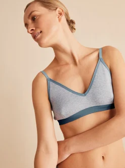 Bustier100 % bio Baumwolle (grau melange, 70B)