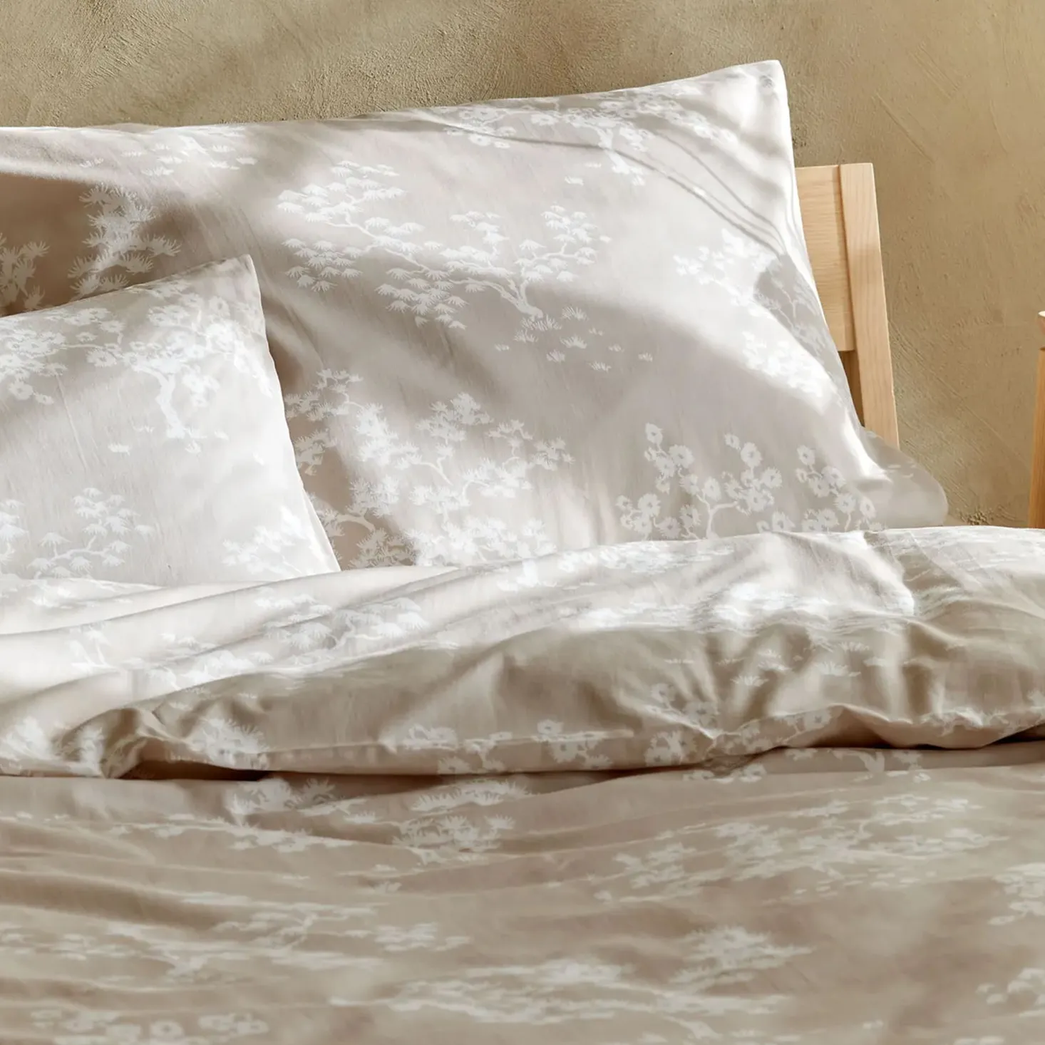 Deckenüberzug Aglaia100 % Baumwolle, Satin, GOTS (sand, 140 x 200 cm)
