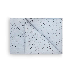 Deckenüberzug Ellahellblau/pflaume 100 % Baumwolle, Satin, GOTS (140 x 200 cm)