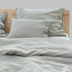 Deckenüberzug Henry60 % Baumwolle/40 % Leinen, GOTS (grün, 140 x 200 cm)