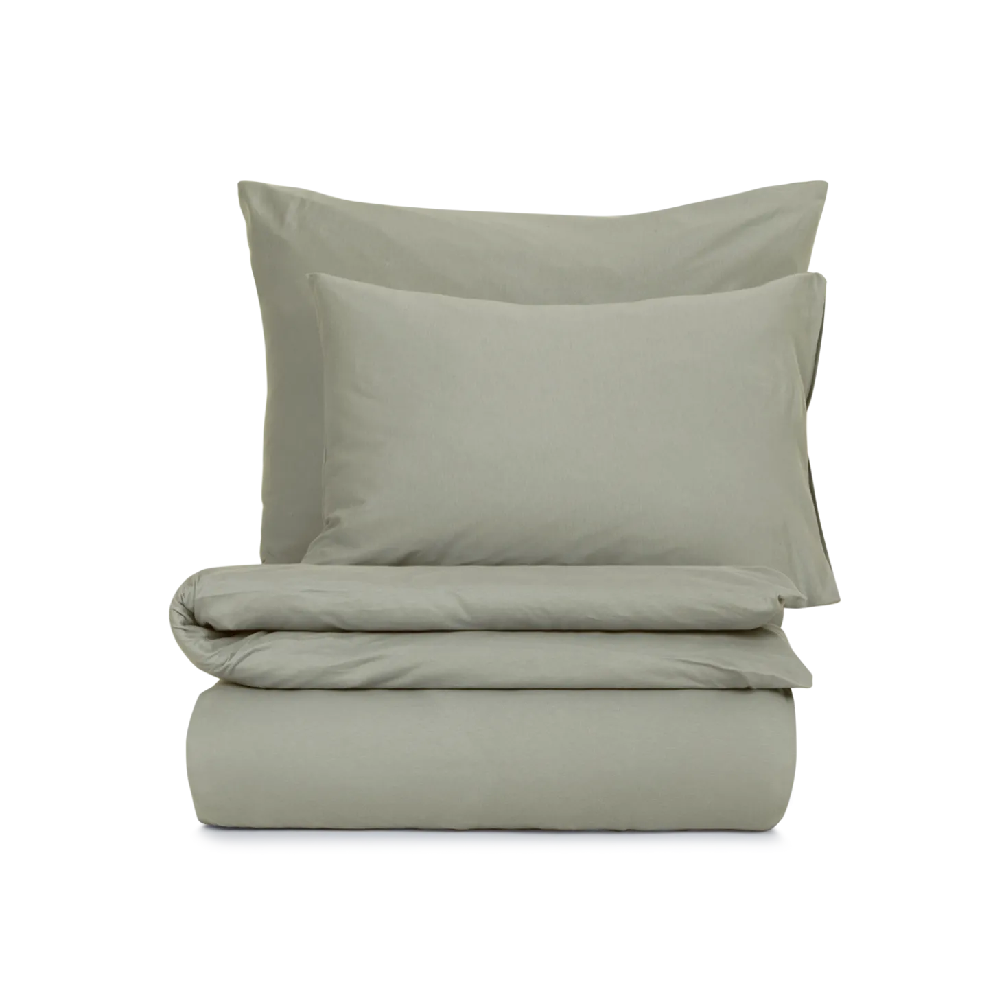 Deckenüberzug Sarah100 % Baumwolle, Jersey, GOTS, NATURTEXTIL BEST (olive, 140 x 200 cm)