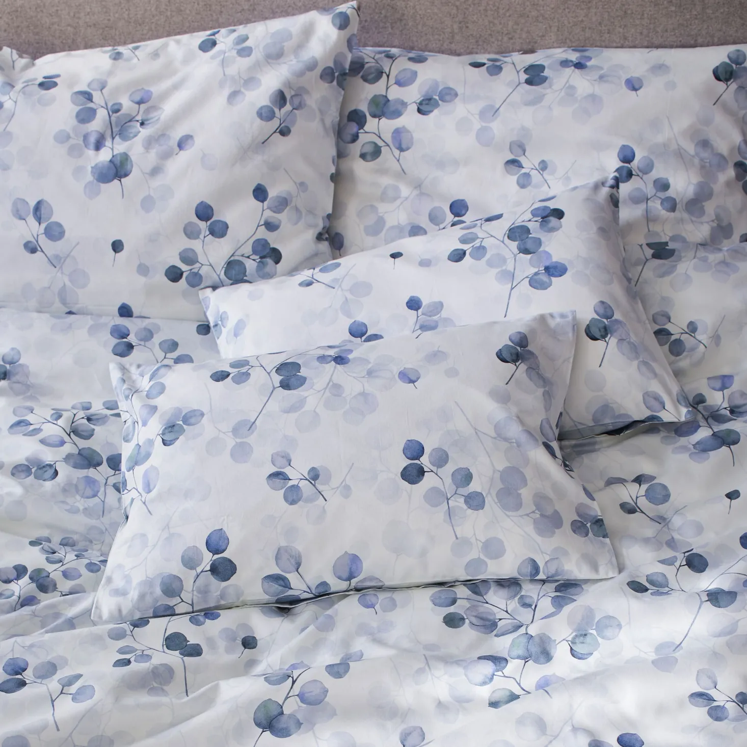 Deckenüberzug Sondra100 % Baumwolle, Satin, GOTS (indigo, 140 x 200 cm)