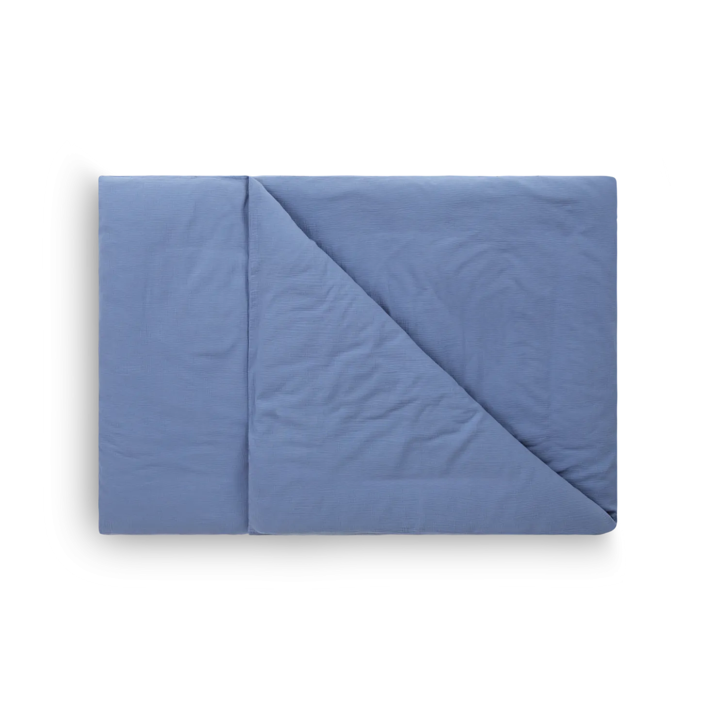 Deckenüberzug Vivien100 % Baumwolle, Musselin, GOTS (blau, 140 x 200 cm)