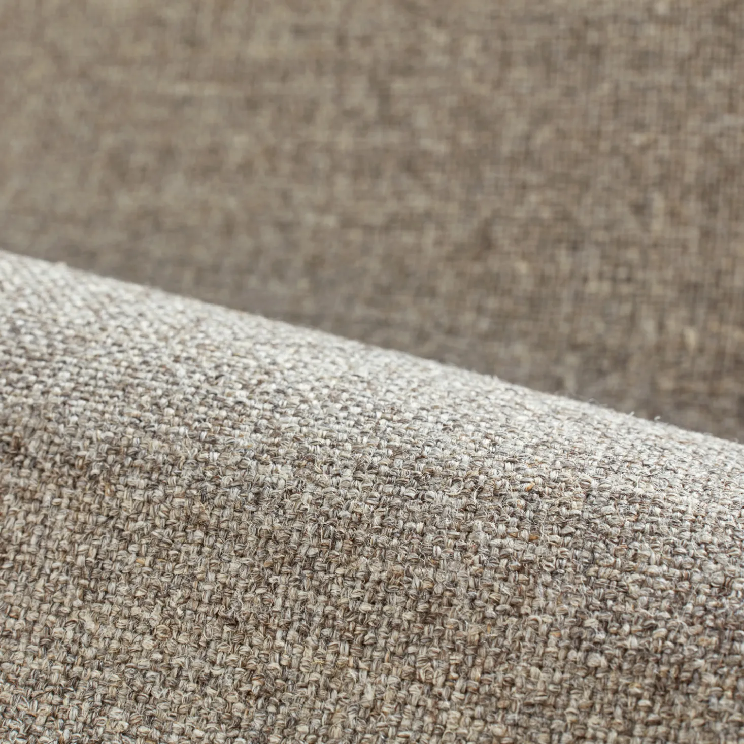 Ecksofa Sereno mit Schlaffunktion, B 300 x T 235 cm(Wollstoff Tano natur hell, Buche, Eckteil links)