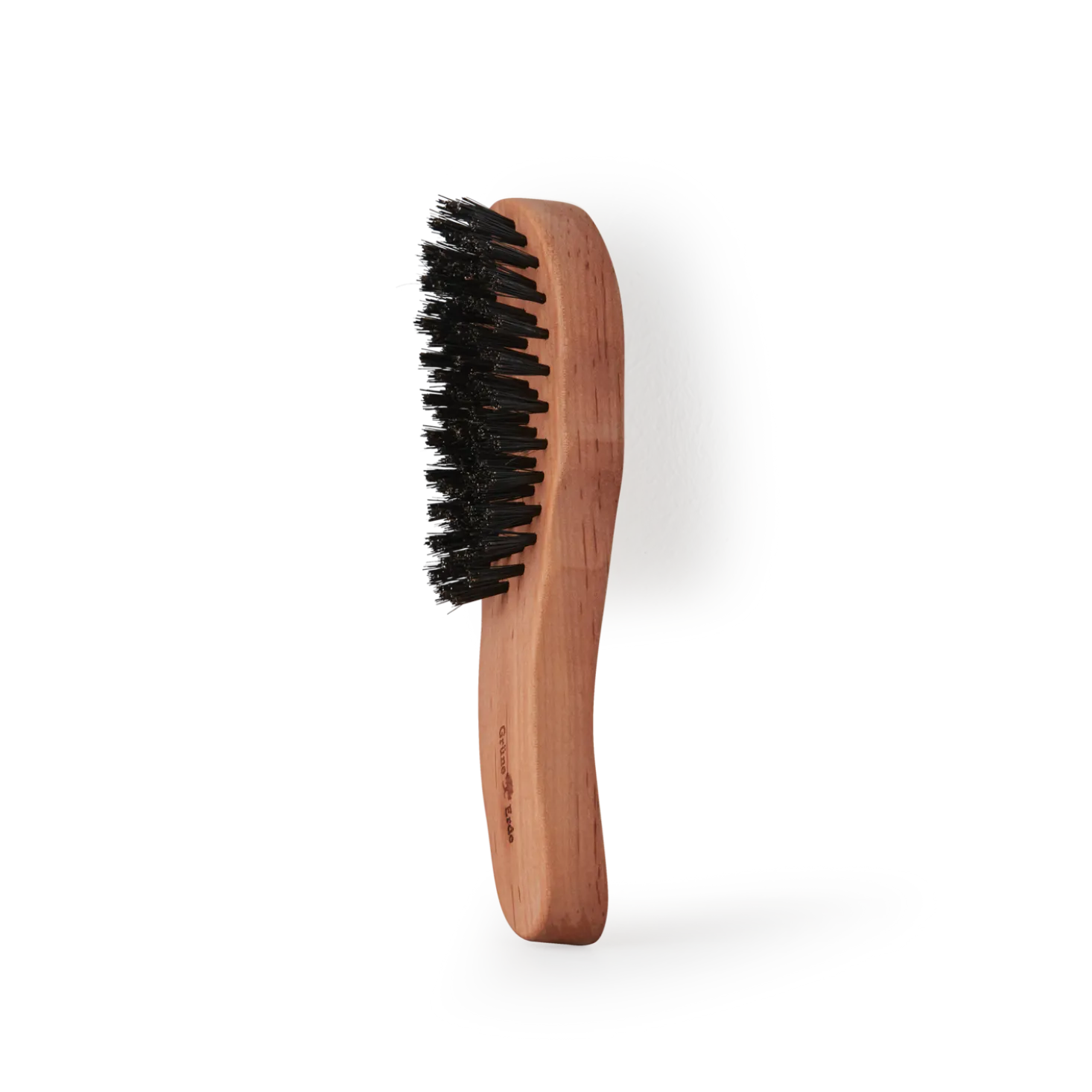 Ergonomische Haarbürste für langes Haarmit Wildschweinborsten, ca. 19,5 cm, Birnbaumholz