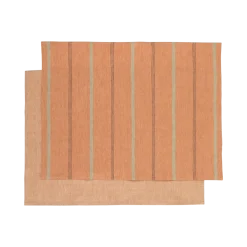 2er-Set Geschirrtücher Jeniferpfirsich, 45 x 70 cm, 50 % Baumwolle/50 % Leinen, GOTS