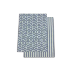 2er-Set Geschirrtücher Jorisatlantik, 45 x 70 cm, 50 % Baumwolle/50 % Leinen, GOTS
