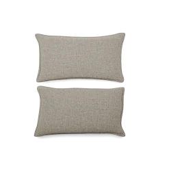 2er Set Sofakissen Doppio 30x50 cm(Wollstoff Tano natur hell, 30 x 50 cm)
