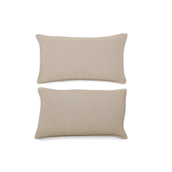 2er Set Sofakissen Doppio 30x50 cm(Wollstoff Elverum Sesam, 30 x 50 cm)