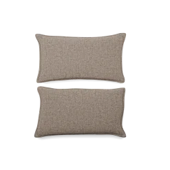 2er Set Sofakissen Doppio 30x50 cm(Wollstoff Tano natur, 30 x 50 cm)