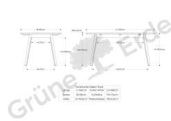 Esstisch Mirato(Buche, L160 x B95 cm)