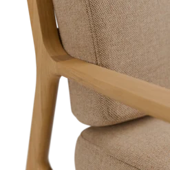 Fauteuil Kador(Wollstoff Elverum haselnuss, Eiche)