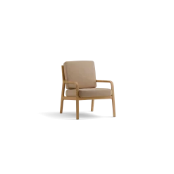 Fauteuil Kador(Wollstoff Elverum haselnuss, Eiche)