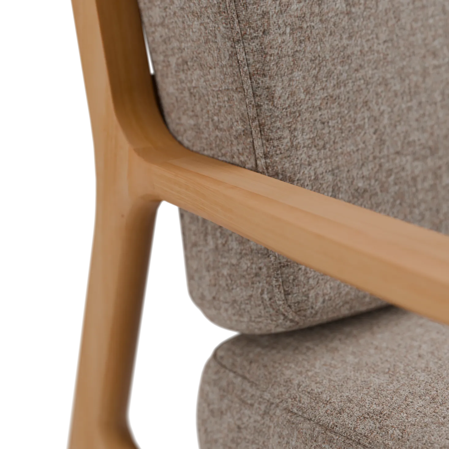 Fauteuil Kador(Wollstoff Tano natur, Buche)