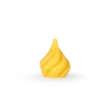 Figurkerze Tropfen aus BienenwachsH 8,5 cm, ø 7 cm