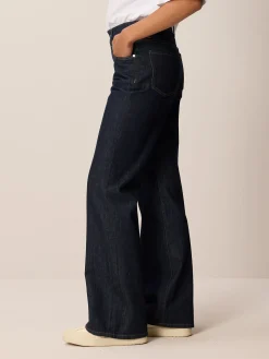 Flared Jeans aus Baumwolle(dark denim, 38)